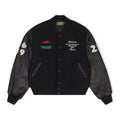 Black Peace Wreath Varsity Jacket
