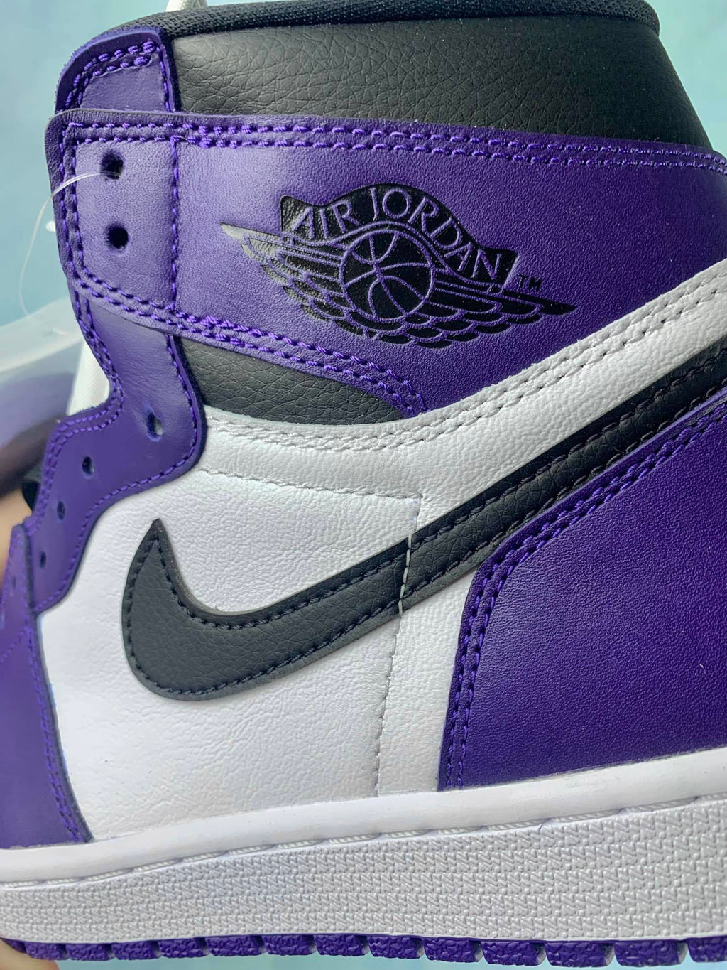Air Jordan 1 High Court Purple 555088-500 Unisex Sneakers