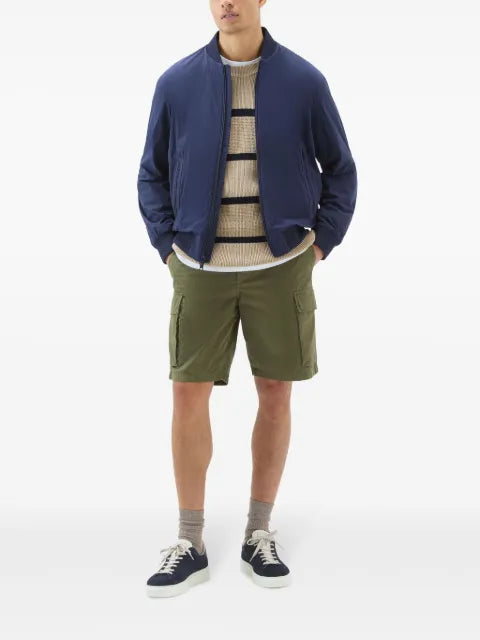 Woolrich logo-appliqué bomber jacket