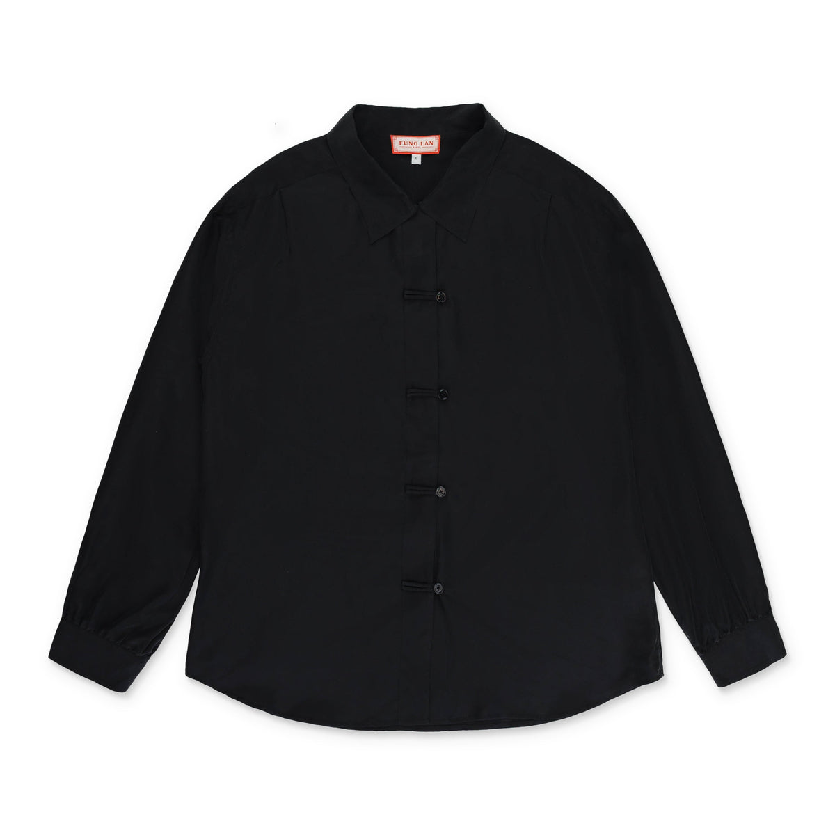 SILK BLACK BLOUSE