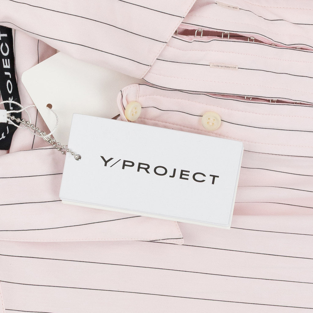PINK HOOK AND EYE PINSTRIPE LONG SLEEVE T-SHIRT