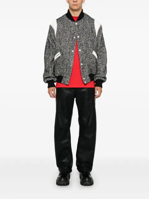 Kenzo marl-knit varsity jacket