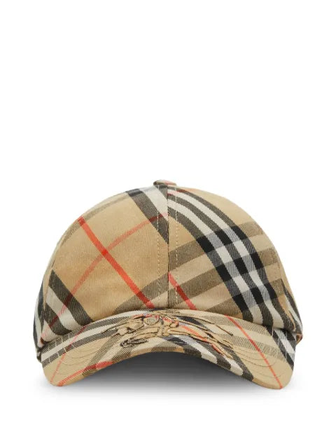 Burberry check baseball cap