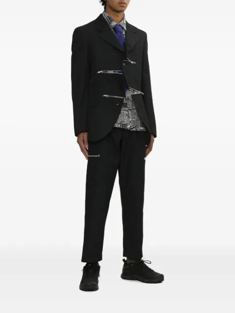 Comme des Garçons Homme Deux zip-detailing blazer