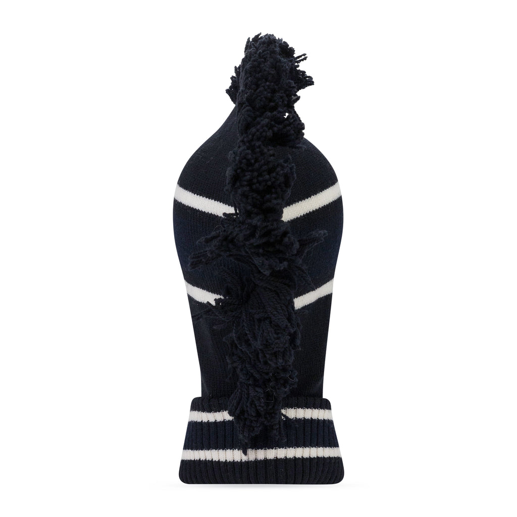 Blue Ambush Fringe Knit Balaclava