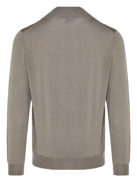 Lardini mock-neck virgin-wool sweater