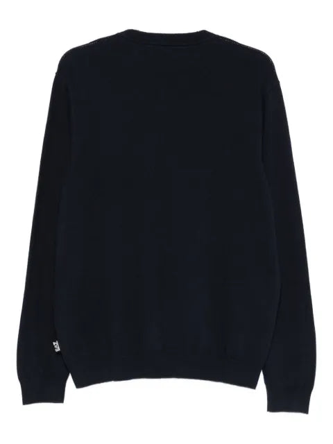 Ea7 Emporio Armani logo-patch sweater