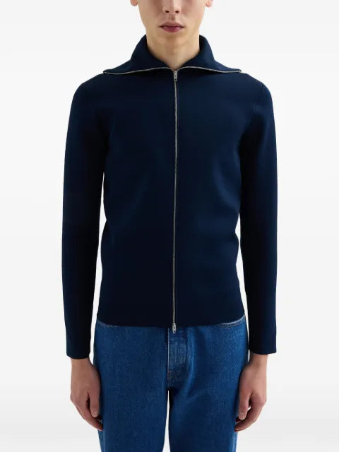 Jil Sander technical zip-up cardigan