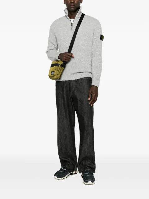 Stone Island 5100032 speckled wool nylon sweater