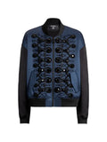 Balmain satin military bomber jacket