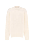 BOSS mock-neck sweater in virgin wool and cashmere