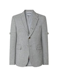 Thom Browne wool pique gunclub check jacket with armband