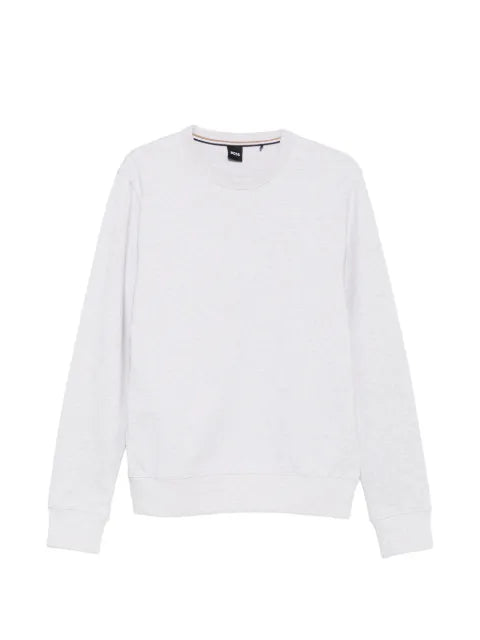 BOSS logo-embroidered cotton sweater