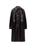Prada nappa leather coat