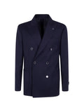 Lardini flower-pin double-breasted blazer