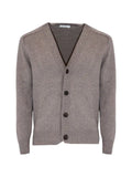 Cruciani button-fastening ribbed-trim cardigan