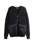 Undercover zip-pocket knit cardigan