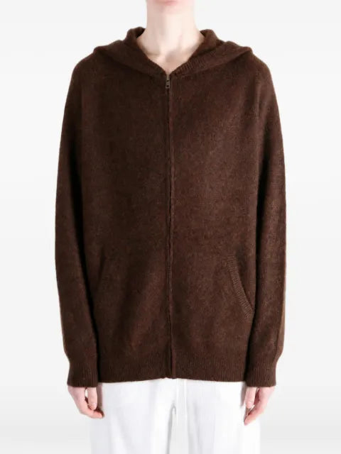 Frenckenberger zip-up knit hoodie