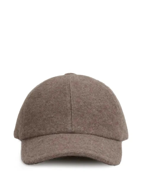 Fedeli cashmere baseball cap with brushed effect