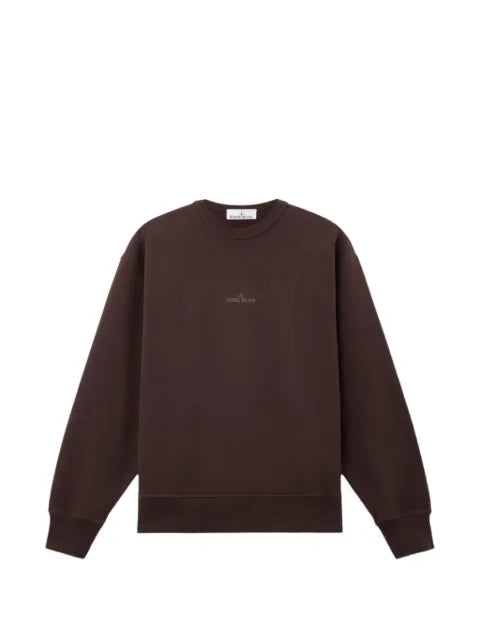 Stone Island 6100037 organic cotton fleece sweatshirt