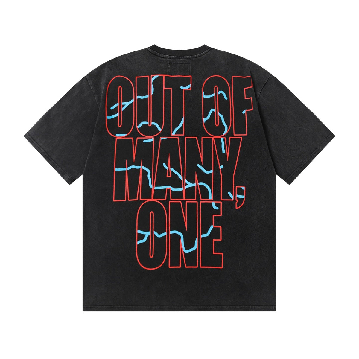 Godspeed Gas Station Porsche Skeleton Graphic T‑Shirt (Washed Black)