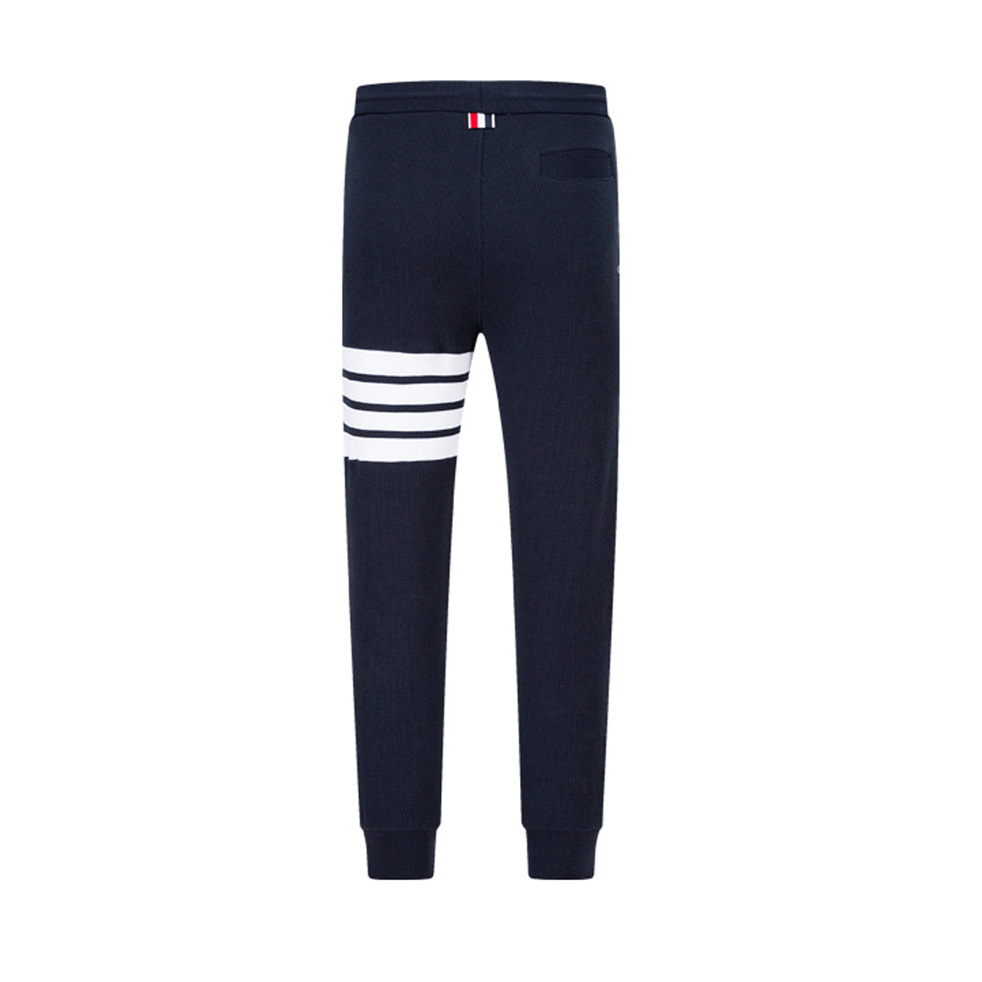 Thom Browne Style Four-Bar Sweatpants
