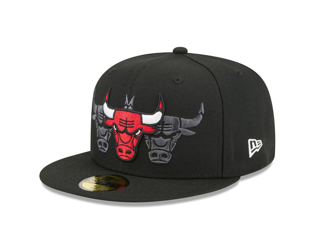 New Era 5950 Chicago Bulls Tri Hit Fitted Hat