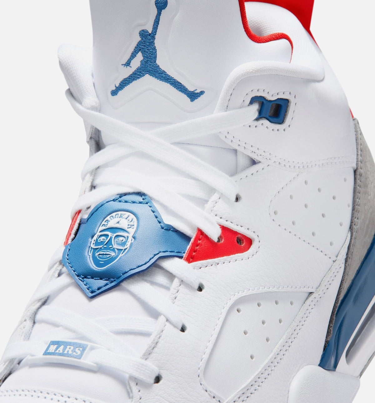 Son of Mars Low Mens Lifestyle Shoe | White/Varsity Red/Light Smoke Grey/True Blue