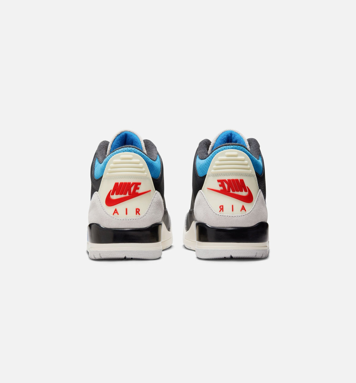Air Jordan 3 Retro OG Rare Air Men's Shoes - Black/Chile Red/Grey