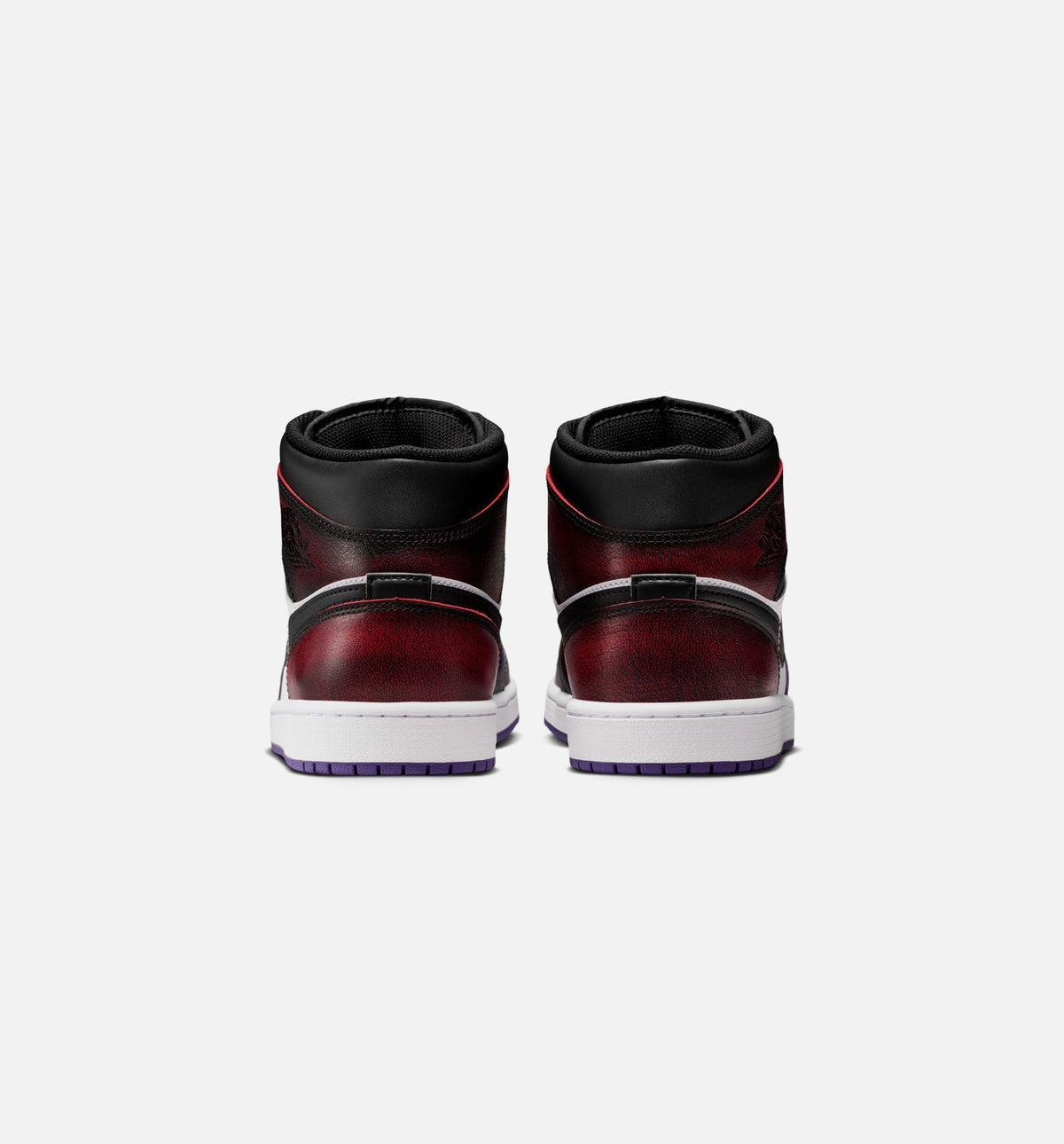 Air Jordan 1 Mid SE “True Red White Court Purple Black” Men's Lifestyle Shoes
