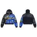 Vale Forever Valley New York Athletic Zip Hoodie — Black / Blue