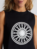 RENEE BLACK WHEEL CORE TANK