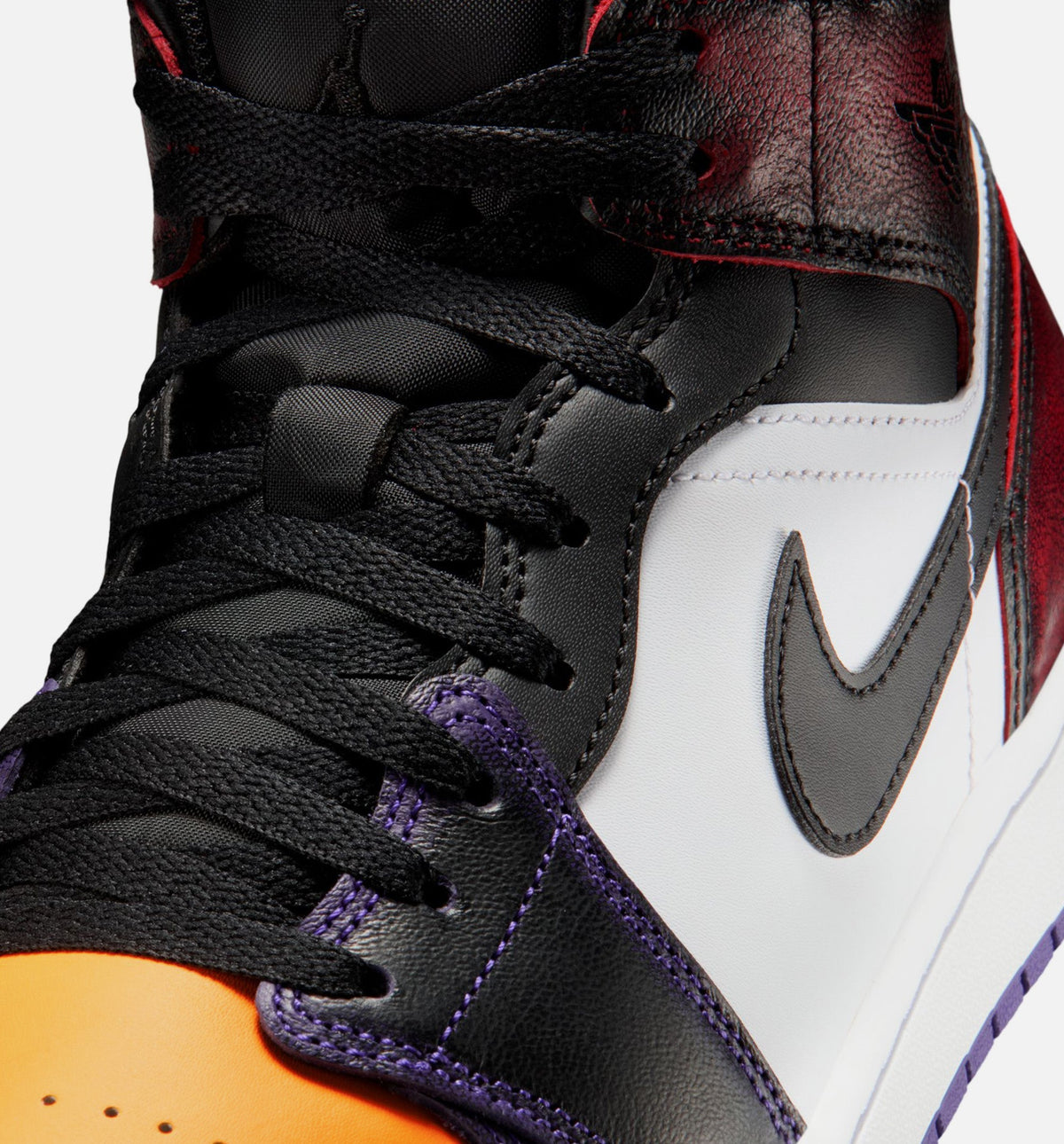 Air Jordan 1 Mid SE “True Red White Court Purple Black” Men's Lifestyle Shoes