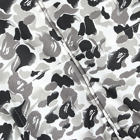 BAPE ABC Camo Shark Hoodie - Green & Grey