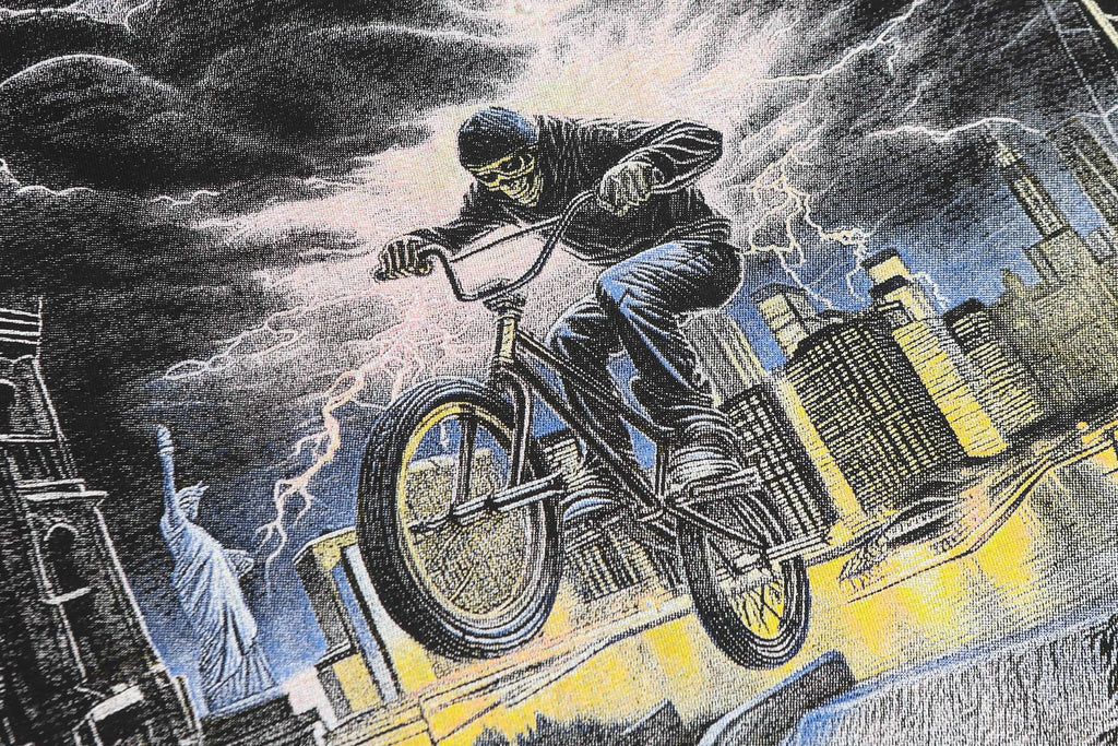 Godspeed Washed Black Rock Graphic Long-Sleeve T-Shirt