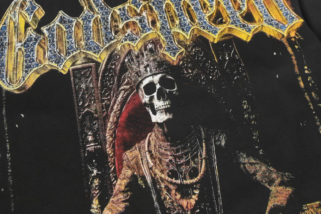 Godspeed Out of Many One Skeleton Graphic Long-Sleeve T-Shirt