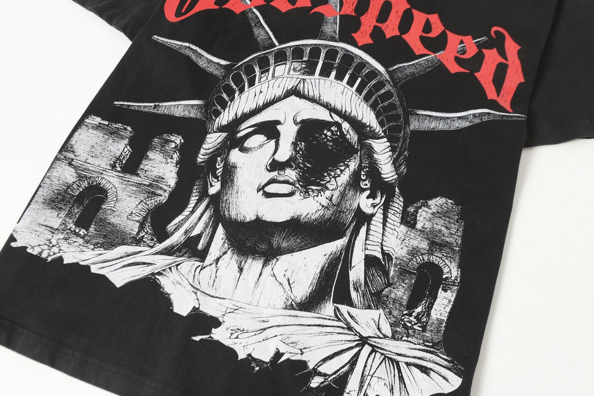 Godspeed E Pluribus Unum Statue Graphic T-Shirt