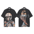 Godspeed Distressed Rhinestone Graphic T-Shirt