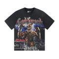 Godspeed Washed Black Skull Boxing Graphic T-Shirt