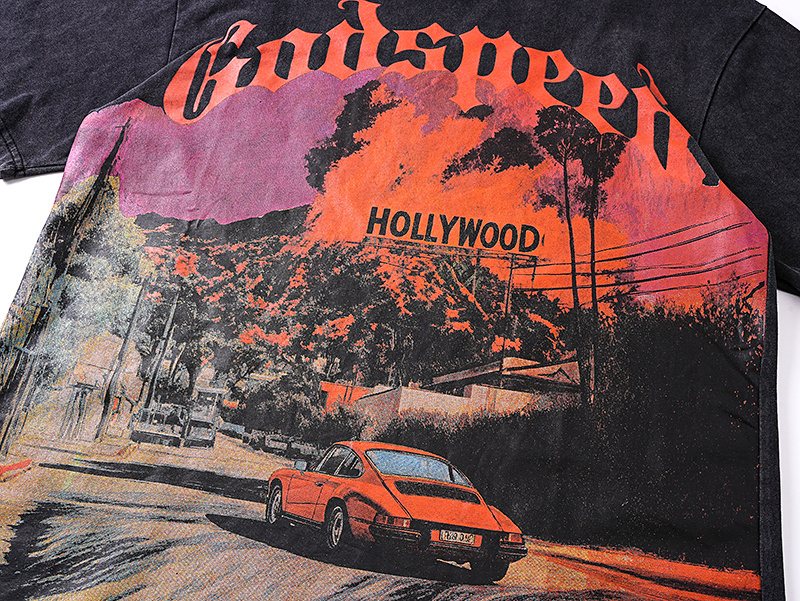 Godspeed Hollywood Car Graphic T-Shirt