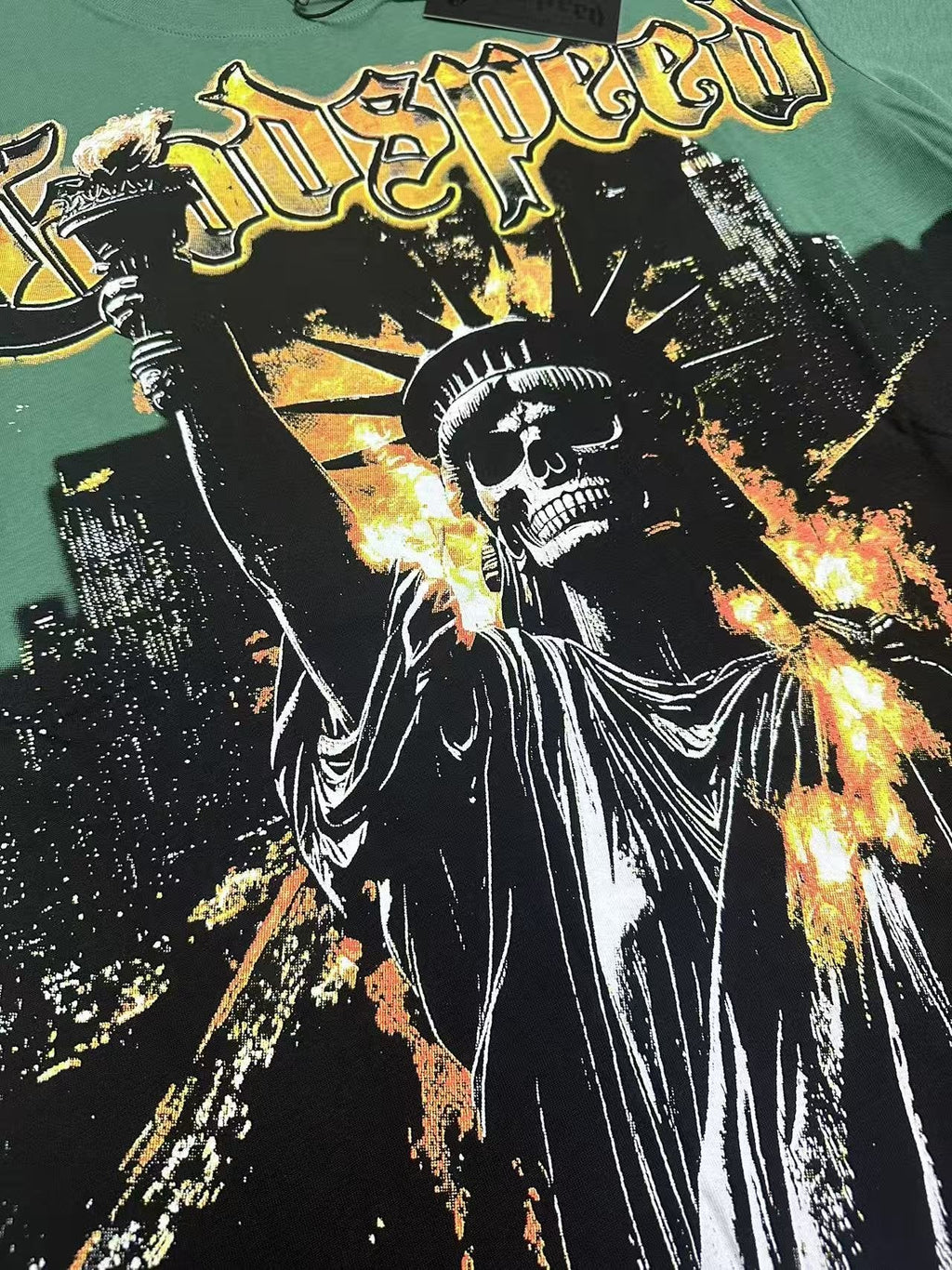 Godspeed Statue of Liberty Graphic T-Shirt
