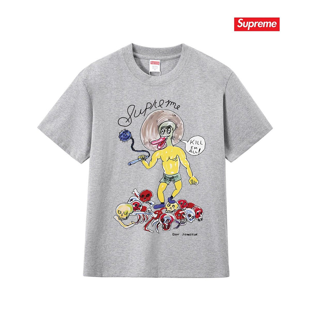 Supreme Cartoon Skull Graphic T-Shirt