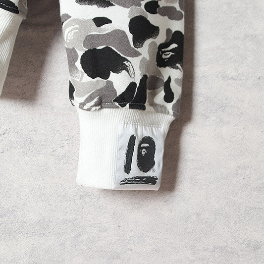 BAPE ABC Camo Shark Hoodie - Green & Grey