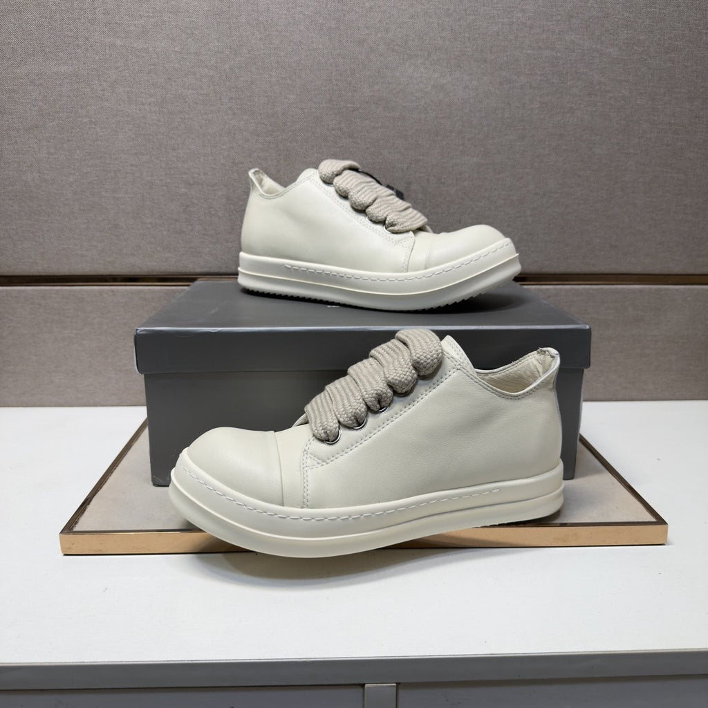 Rick Owens Off-White Low-Top Sneakers