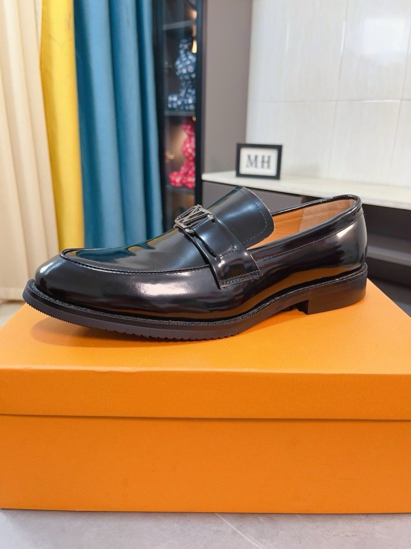 Louis Vuitton Black Buckle Loafers - Low Stacked Heel