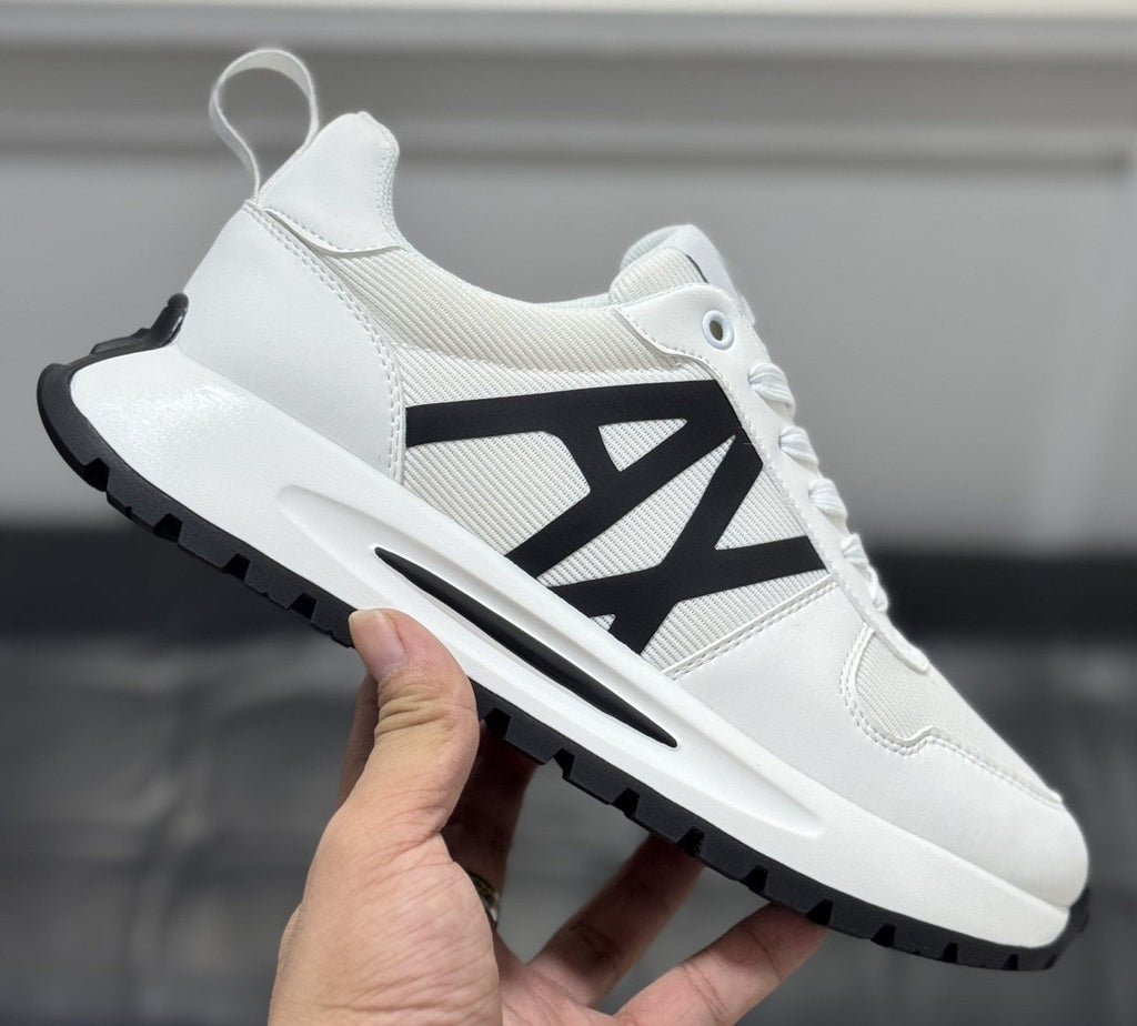 Armani Men's Graphic Side Lace-Up Sneakers