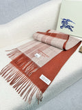 Burberry Double-Sided Plaid Fringe Scarf