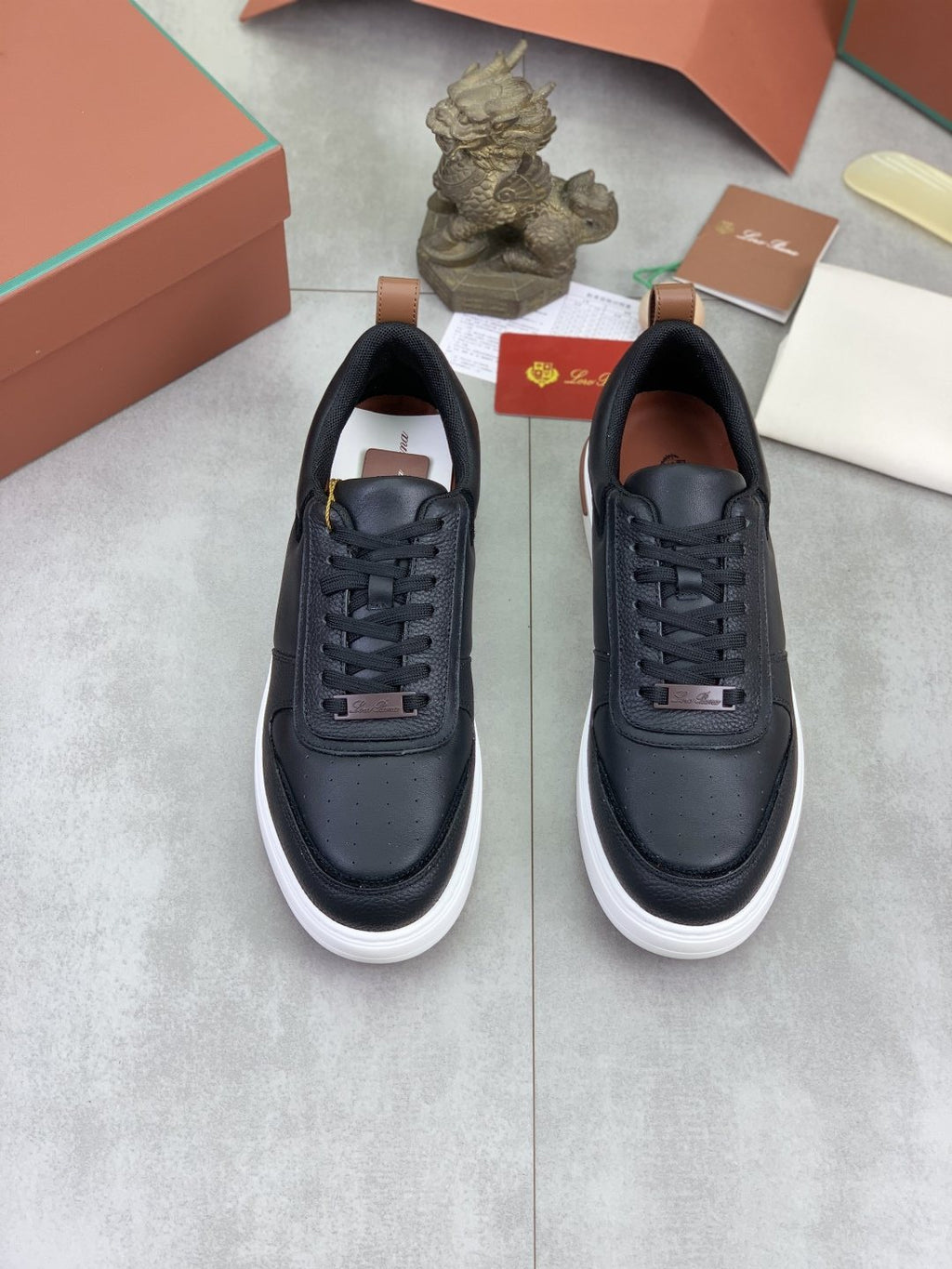 Loro Piana Paneled Low-Top Sneakers