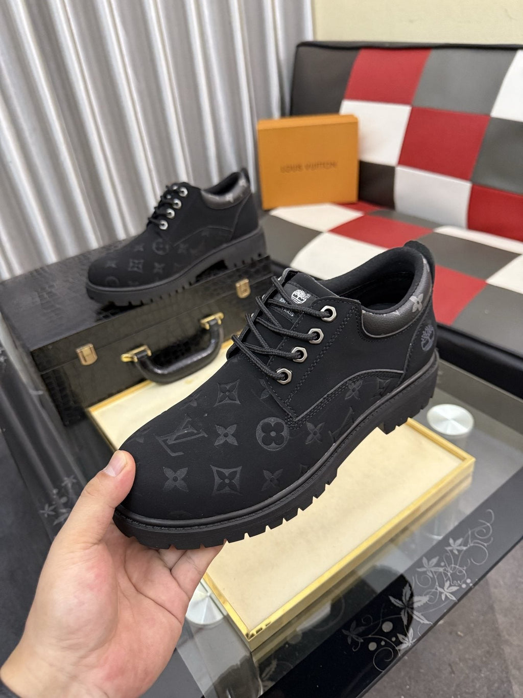 Timberland Patterned Lug Sole Lace-Up Boots