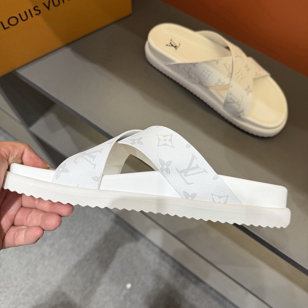 Louis Vuitton Crossover Slide Sandals - Open-Toe, Slip-On Construction